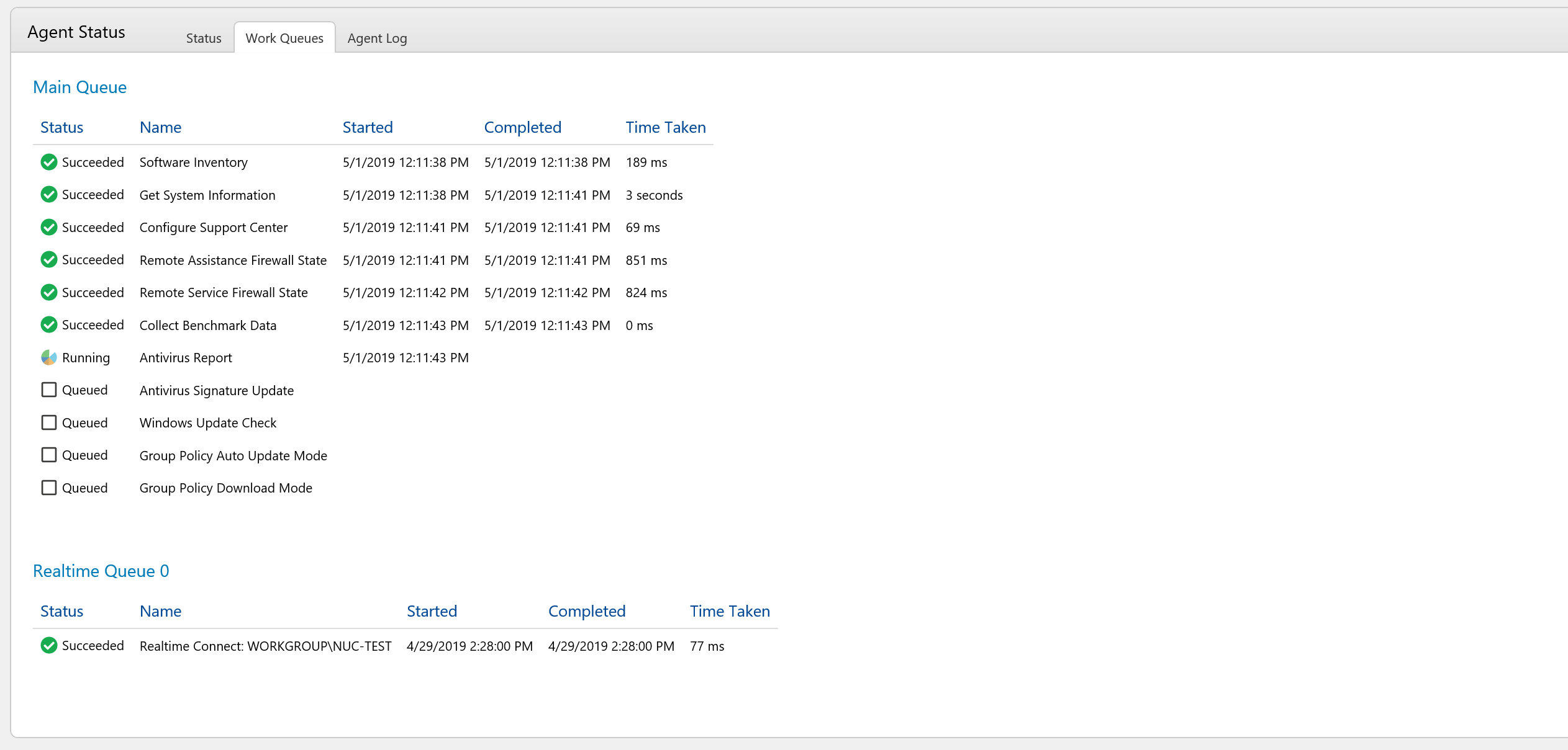 Computer Update Queue Computer Details
